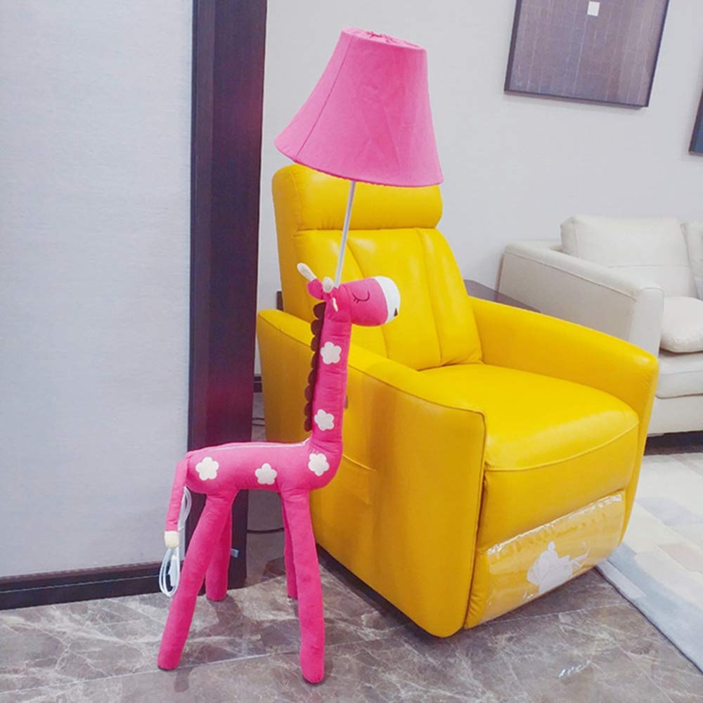 BAYCHEER Kids Giraffe Floor Lamp - Cute Cartoon Standing Night Light with 1 Light Bulb, Rose Red Nursery Lighting for Bedroom, Living Room, Office | Perfect Birthday Gift & Bedside Lamp for Children's Room Decor