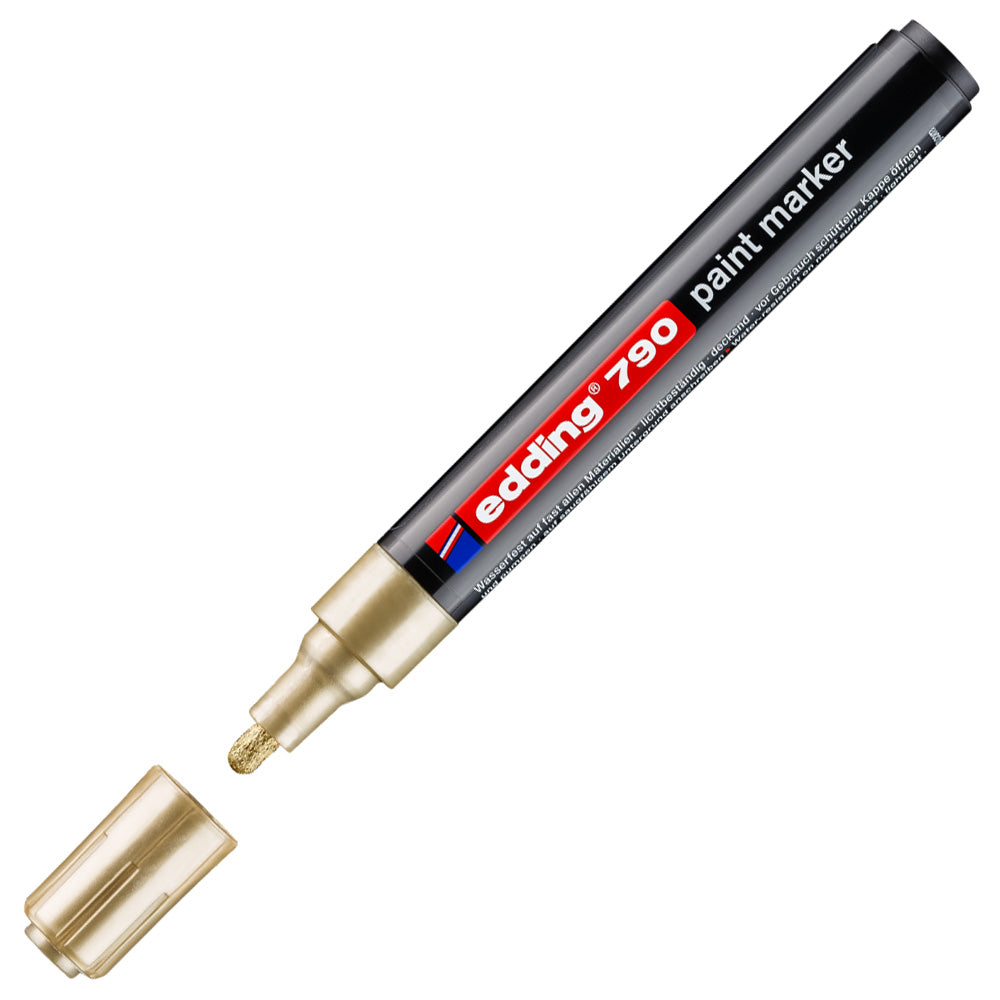 edding 790 Paint Marker Pen - Permanent, Waterproof & Quick-Drying for DIY, Crafts, Signs & Industrial Labeling
