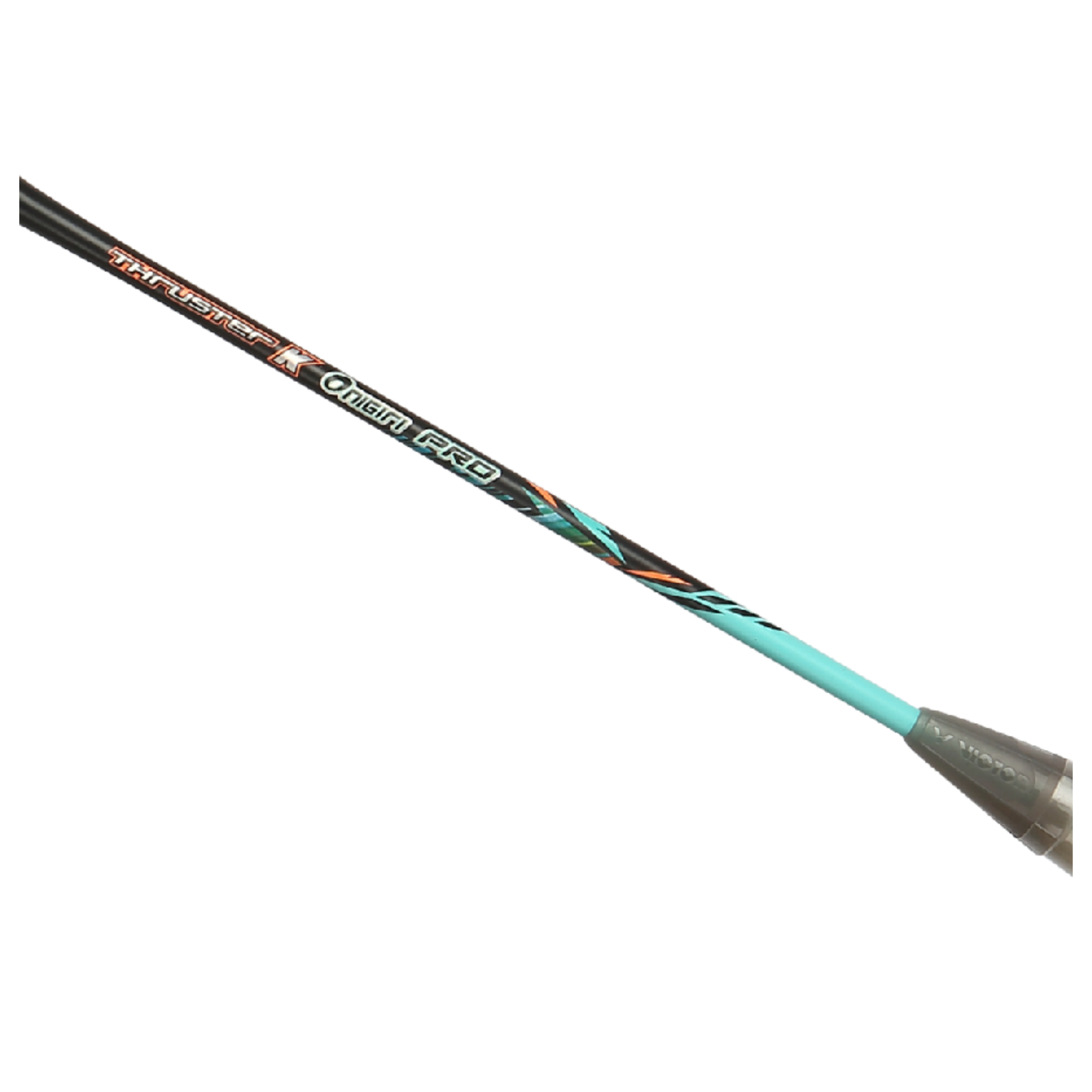 Victor Thruster K Onigiri Pro Unstrung Badminton Racket - High Performance Carbon Fiber Badminton Racquet for Advanced Players [Blue Green] - Perfect for Competitive Tournaments & Professional Training