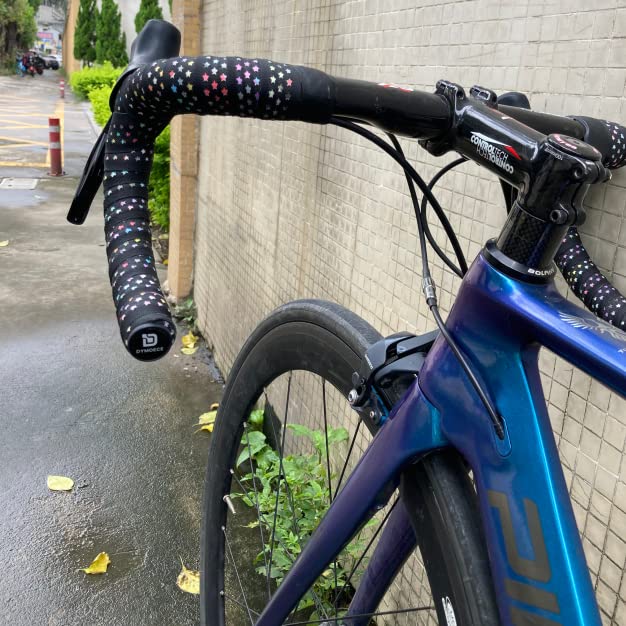 Premium Bike Handlebar Tape with End Plugs - Non-Slip Cycling Handle Wrap for Road & Racing Bicycles - Perfect for Long-Distance Riding and Competitive Cycling