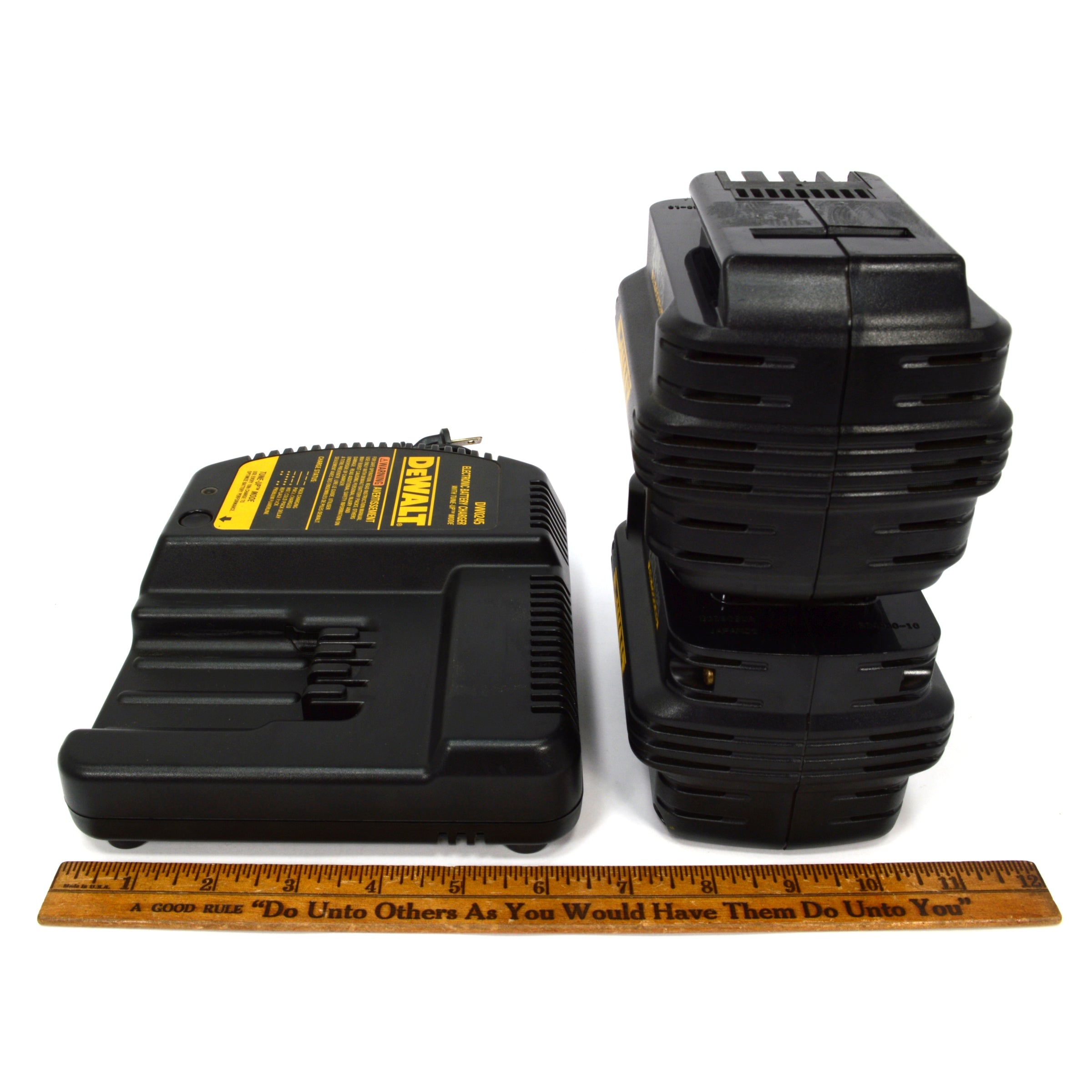 DeWALT DW0245 Charger with Tune Up Mode & 2x 24V NiCd Battery Packs - Premium Power Tool Charging Solution for DeWALT Cordless Drills & Tools - Perfect for Construction Sites, DIY Projects & Home Workshops