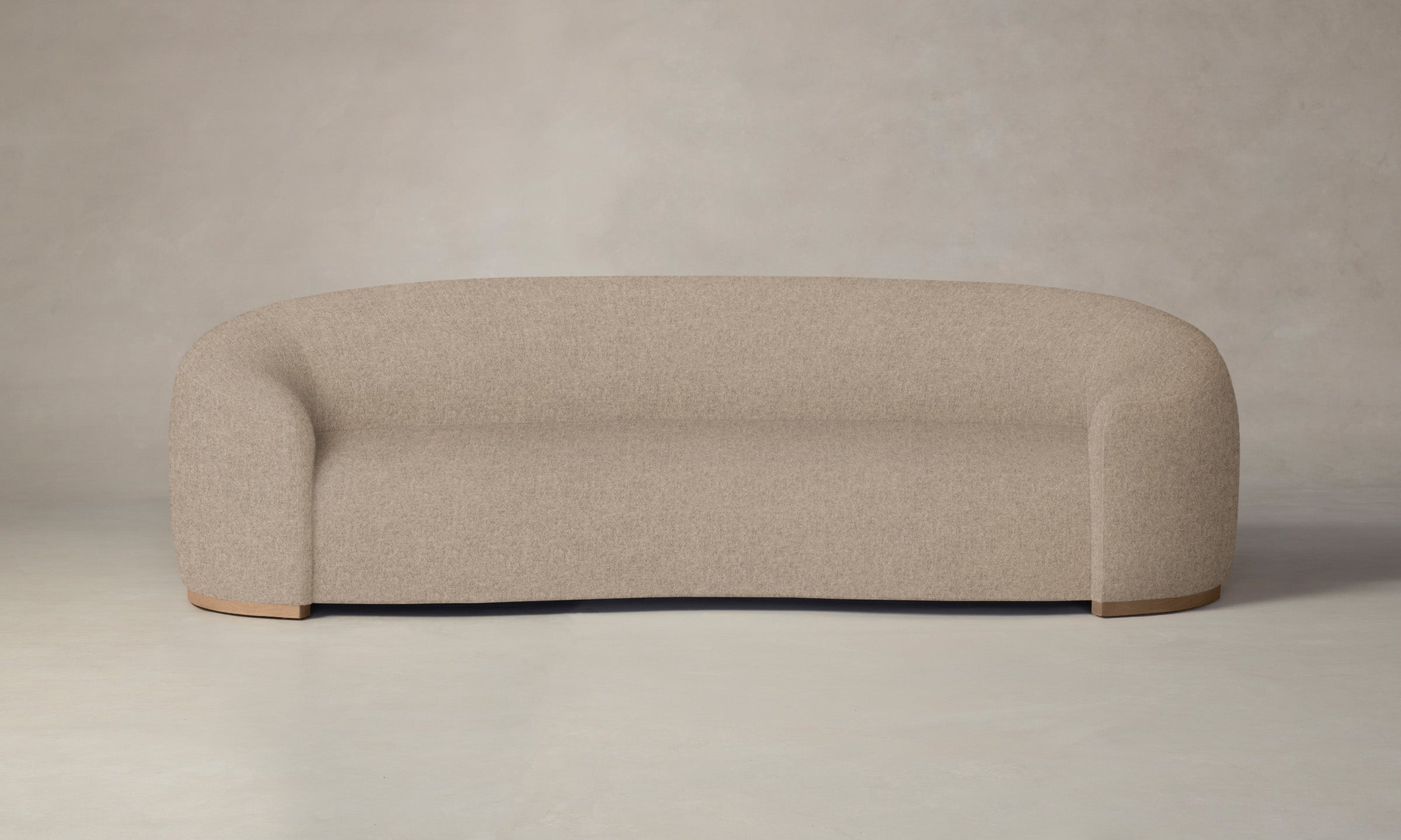 The Chelsea Sofa - Italian Brushed Wool Fox Fabric - Luxurious Modern Living Room Furniture for Home & Office