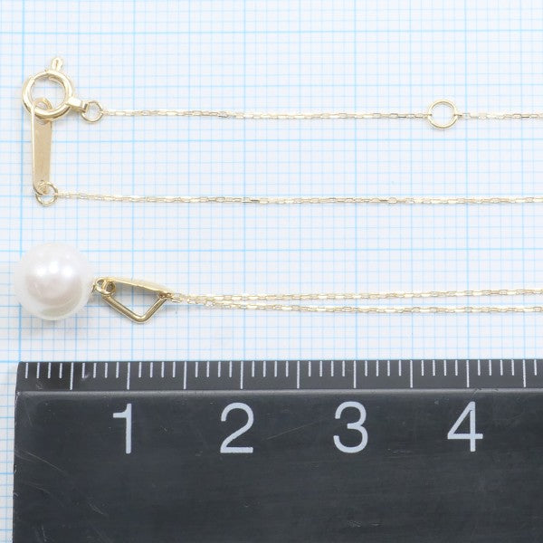 18K Yellow Gold Pearl Necklace for Women - Elegant Cultured Pearl Jewelry Gift for Brides, Anniversaries & Special Occasions