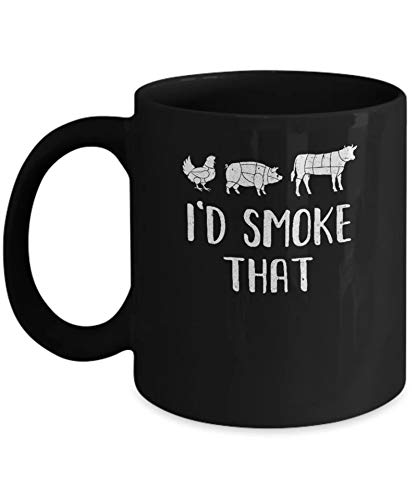 Fun BBQ Smoker Chef Coffee Mug - 11OZ Ceramic Cup for Coffee, Tea & Hot Drinks | Perfect Gift for Grill Masters & BBQ Lovers