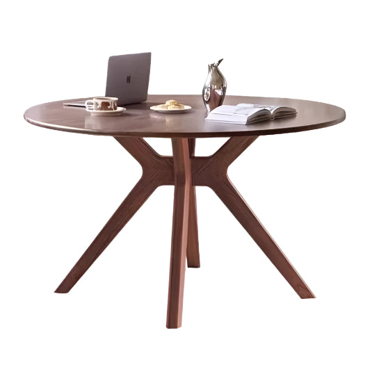 47.2x47.2x29.9 inch / 120x120x76 cm / Rich Dark Walnut Color / dining table