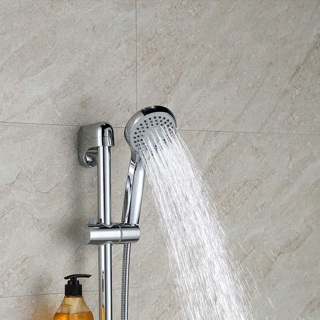 Wall-Mounted Modern Shower Set with Adjustable Lifting Rod - Hot & Cold Water Mixer Faucet for Bathroom - Perfect for Small Spaces & Spa-Like Experience