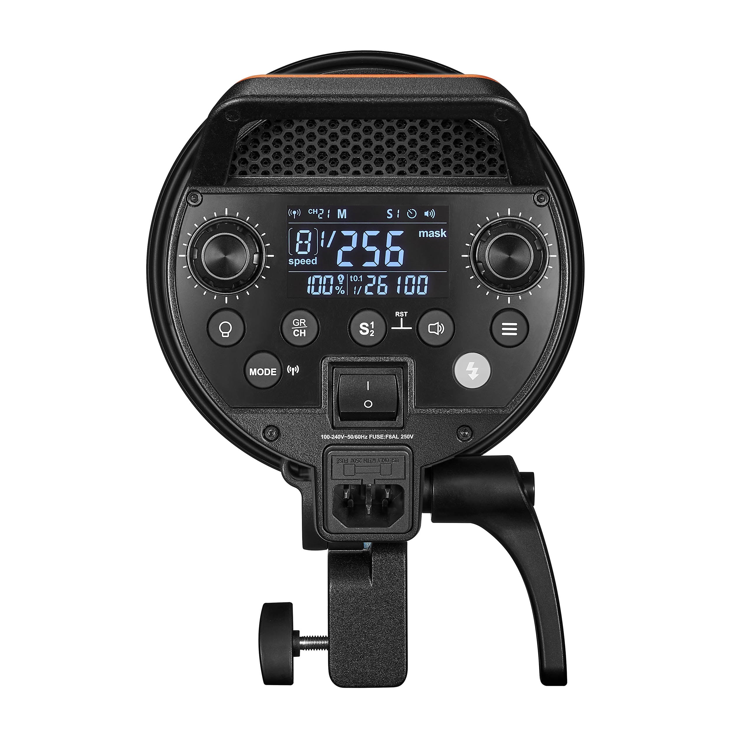 QT600III 600W High Speed Studio Flash Head with LED Modeling Lamp - Professional Photography Lighting for Portraits, Product Shoots & Studio Sessions