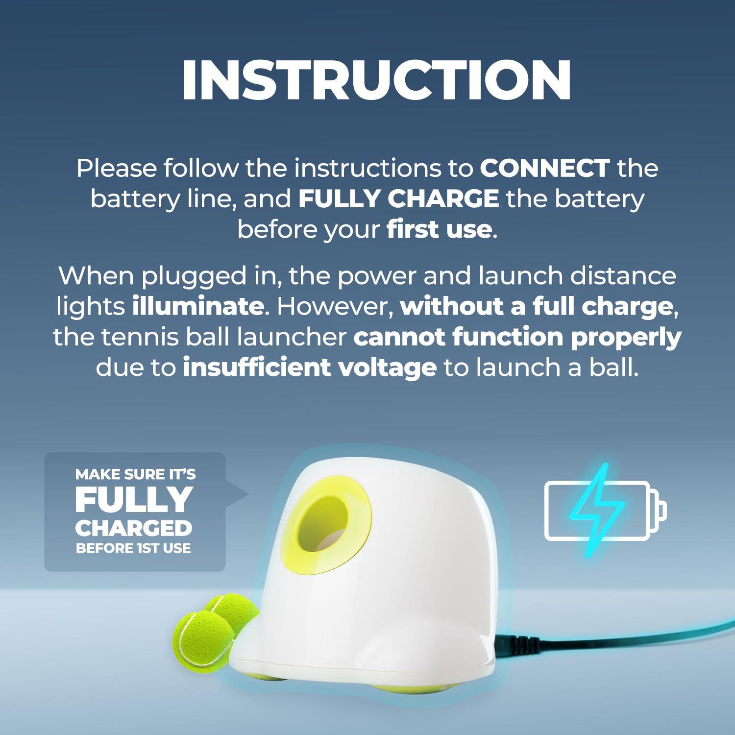ALL FOR PAWS Automatic Dog Ball Launcher Maxi - Interactive Ball Thrower Toy for Large Dogs with 6 Tennis Balls | Perfect for Outdoor Play, Backyard Fetch, and Dog Training Exercises
