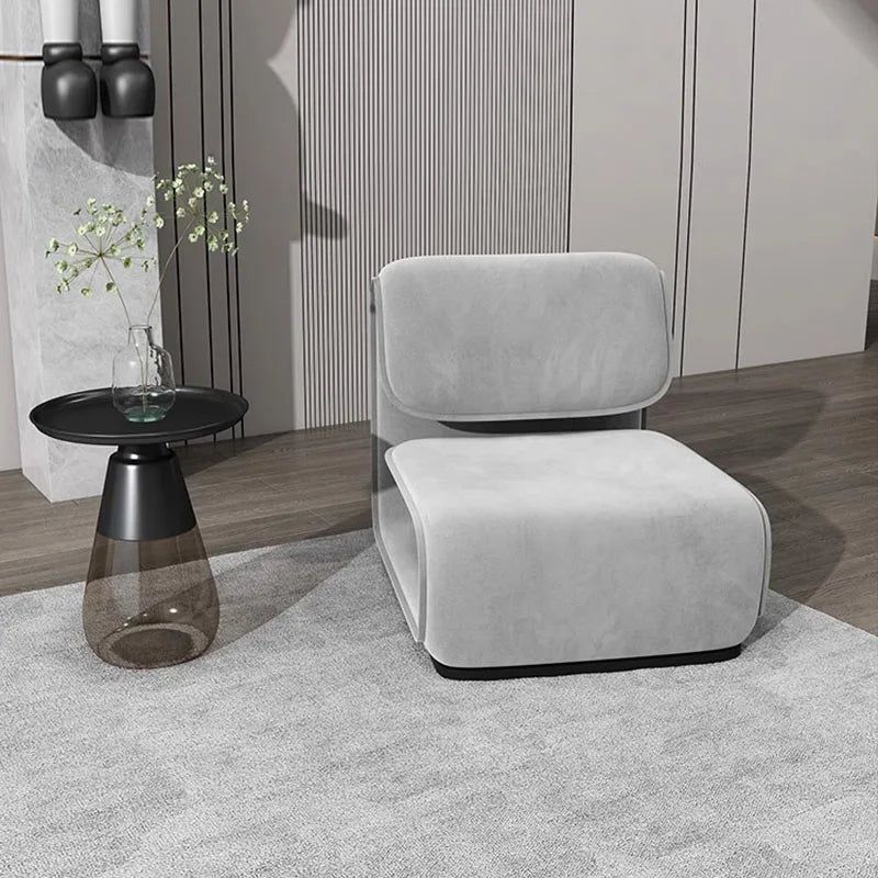 Minimalist Fluffy Sofa Chair – Soft & Cozy Modern Accent Chair for Living Room, Bedroom, or Office – Perfect for Relaxing, Reading & Decor