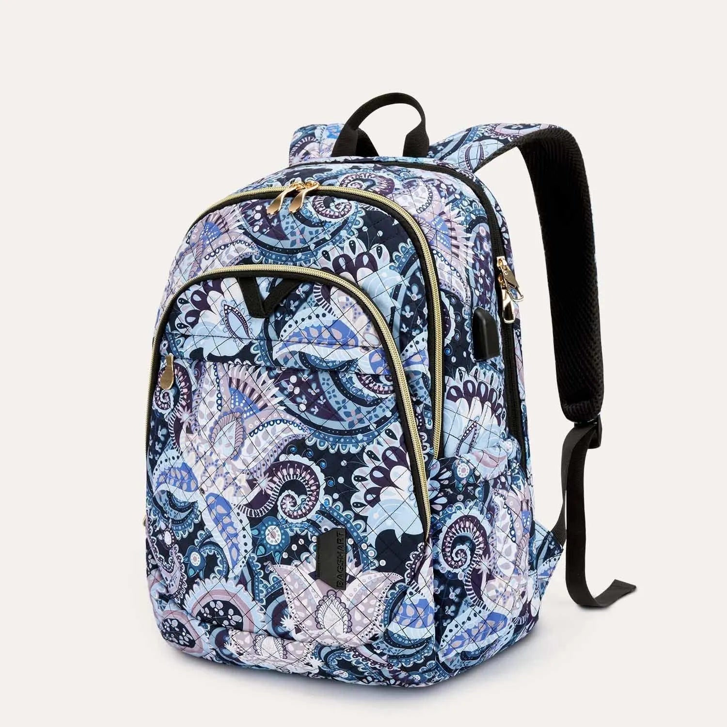 Bonchemin 15.6 Inch Laptop Backpack for Men & Women - Waterproof Travel Backpack with USB Charging Port - Perfect for Business, College, Commuting & Airplane Carry-On