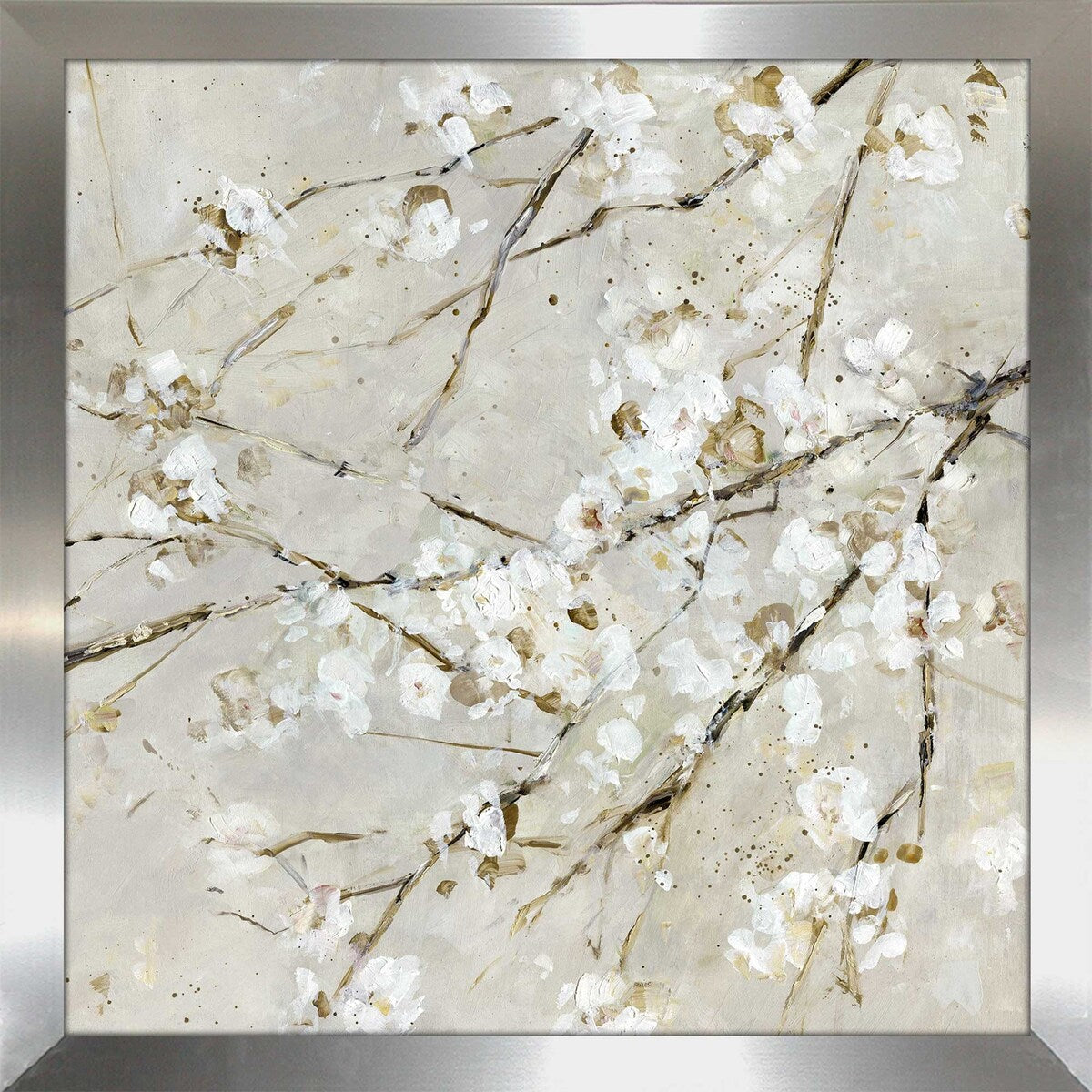 Blossom Confetti Square Art Print by Sally Swatland - Modern Acrylic Wall Decor for Living Room, Bedroom & Office