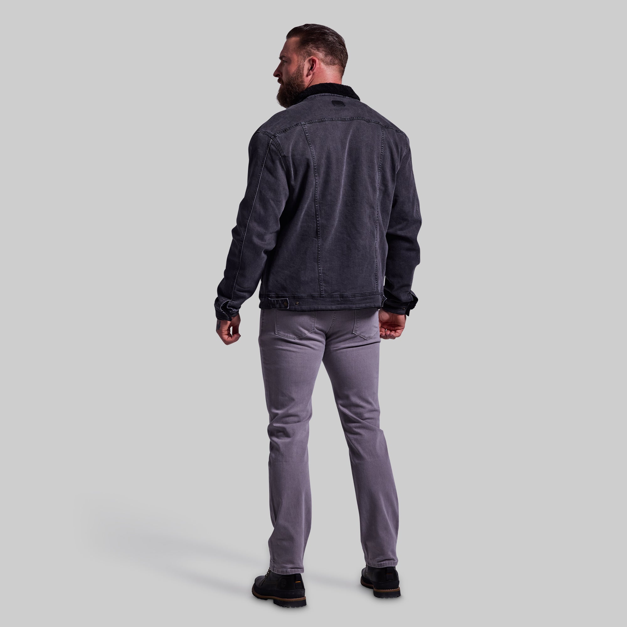 Men's FLEX Stretchy Pioneer Jacket 2.0 - Vintage Grey Wash Waterproof Windbreaker for Hiking & Outdoor Adventures