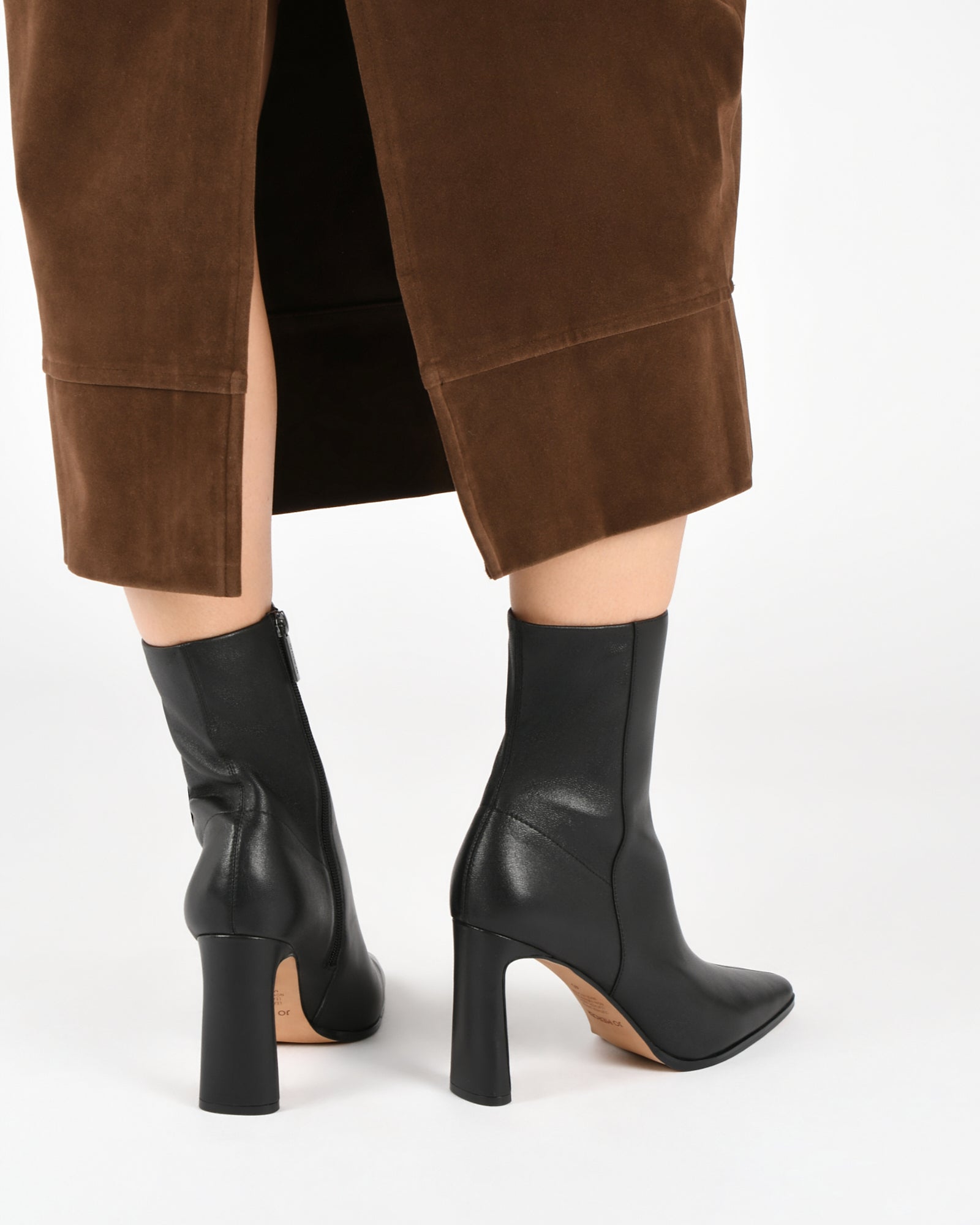 JEMIMA Women's High Ankle Boots - Genuine Black Leather Booties for Fall & Winter | Comfortable Fashion Boots for Casual Outfits, Office Wear & Night Out