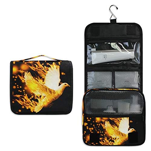 Waterproof Travel Toiletry Bag with Hanging Hook - Portable Cosmetic Pouch for Women & Men, Perfect for Air Travel & Camping