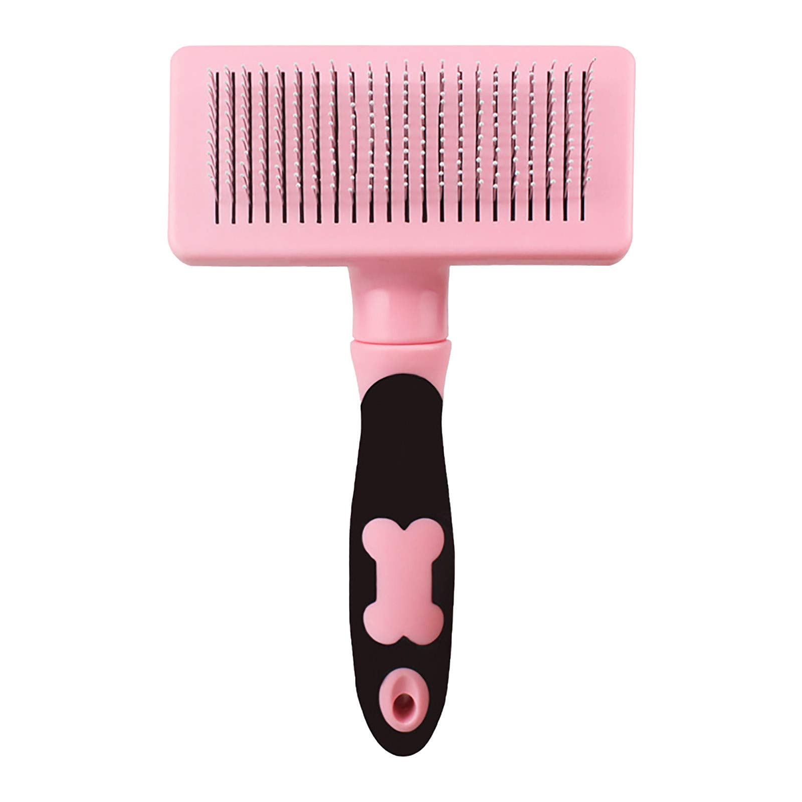 JKRED Pet Supplies Dog Hair Comb - Large Gold Brush for Teddy, Cat & Dog Grooming, Detangling, and Shedding Control (Pink, One Size) - Perfect for Daily Brushing and Professional Pet Care