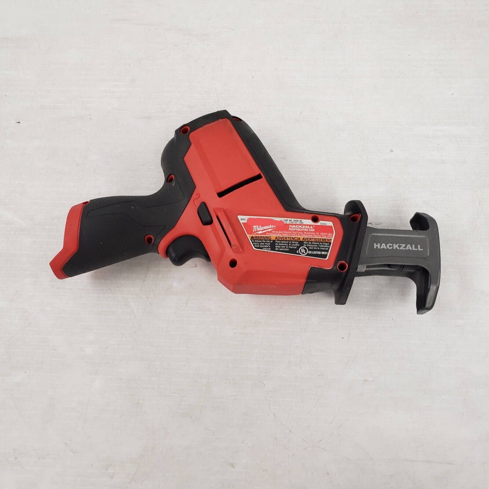Milwaukee 2520-20 Reciprocating Saw - 20V Cordless Power Tool for Wood Cutting, Demolition & Construction Projects