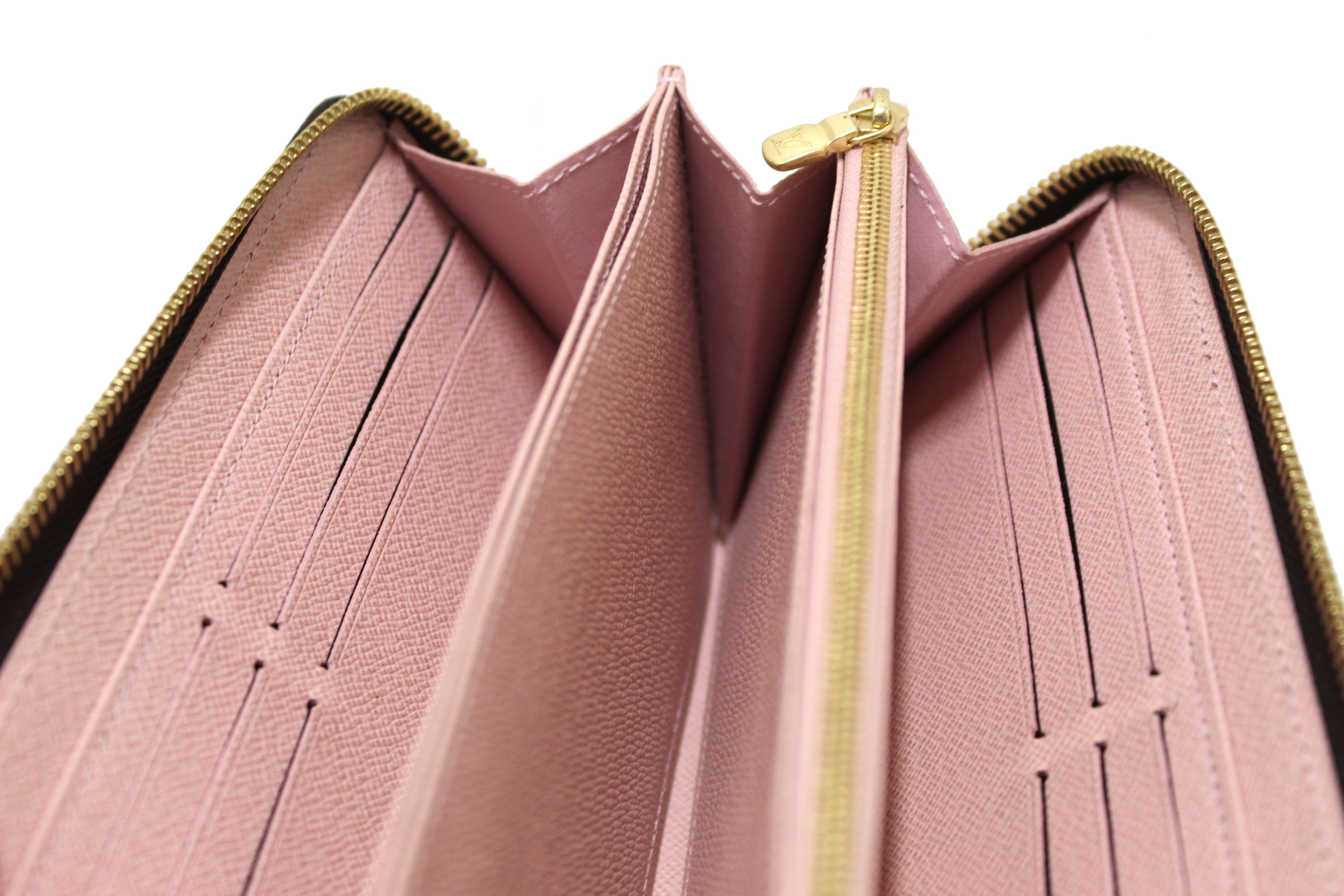 Authentic Louis Vuitton Monogram Zippy Wallet in Rose Pink - Luxury Designer Coin Purse for Women, Perfect for Everyday Use & Gift Giving