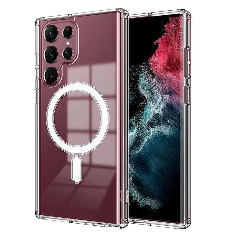 Samsung Galaxy S24 MagSafe Magnetic Wireless Charging Case - Fast Charging Phone Cover for iPhone 15/14/13 - Perfect for Travel, Work & Everyday Use