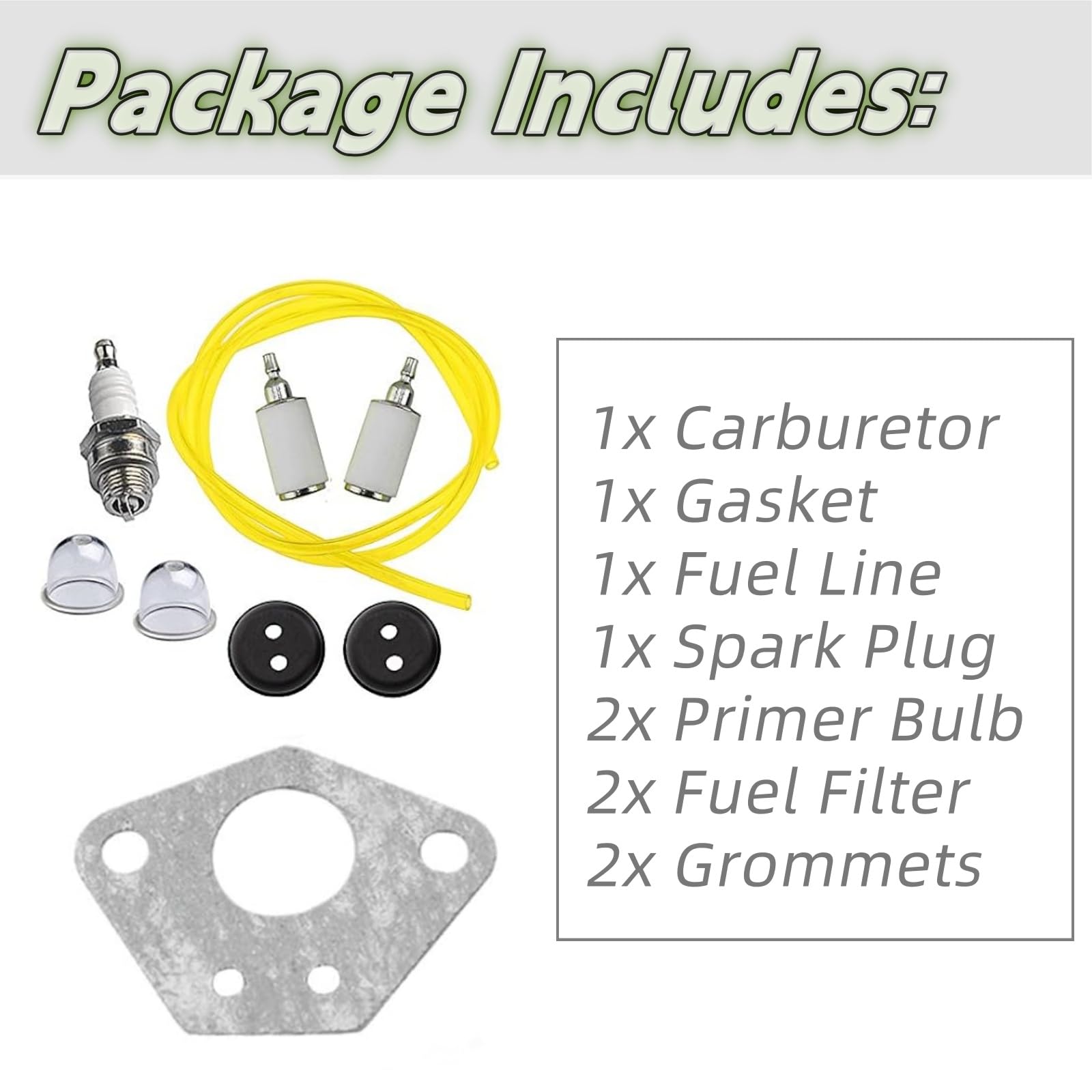 Earthquake Tiller Parts - Carburetor for E43, E43CE, E43WC Auger & WE43, WE43E, WE43CE Edge Grinder | Compatible with MC43, MC43CE, MC43E, MC43ECE, MC43RCE Cultivator & MD43 Weeder | Replacement Parts for Garden Tilling, Soil Cultivation & Landscaping Equipment
