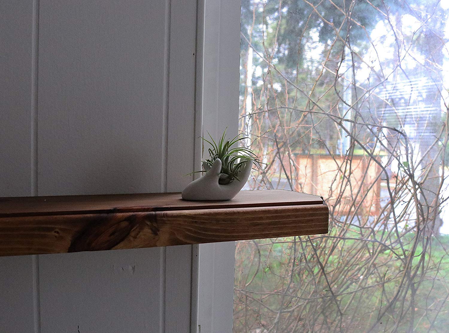 3 Pack Small Ceramic Air Plant Pots - Tillandsia Holder & Decorative Planters for Home, Office, or Wedding Decor - Perfect for Tabletop, Shelf, and Wall Display
