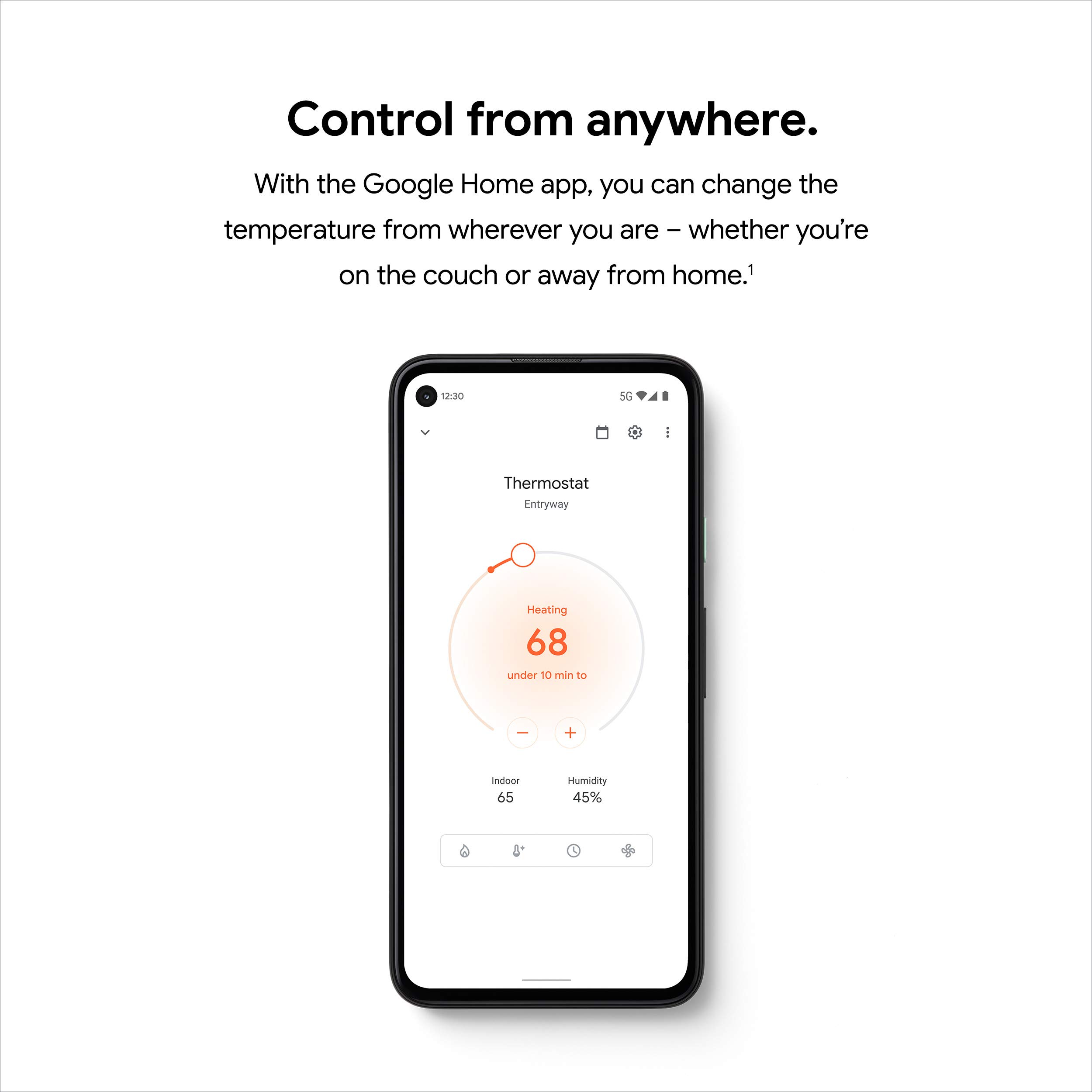 Google Nest Smart Thermostat - Programmable WiFi Thermostat for Home with Energy Saving - Perfect for Smart Home Automation & Temperature Control