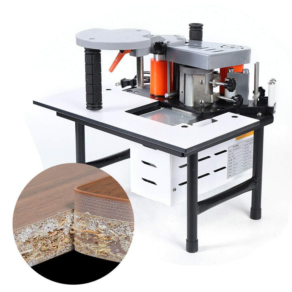 Professional Portable Woodworking Edge Banding Machine | Dual Glue System | 0.3-3mm Carbon Steel Blades for Straight & Curved Edges | Perfect for DIY Furniture, Cabinets & Home Renovation Projects
