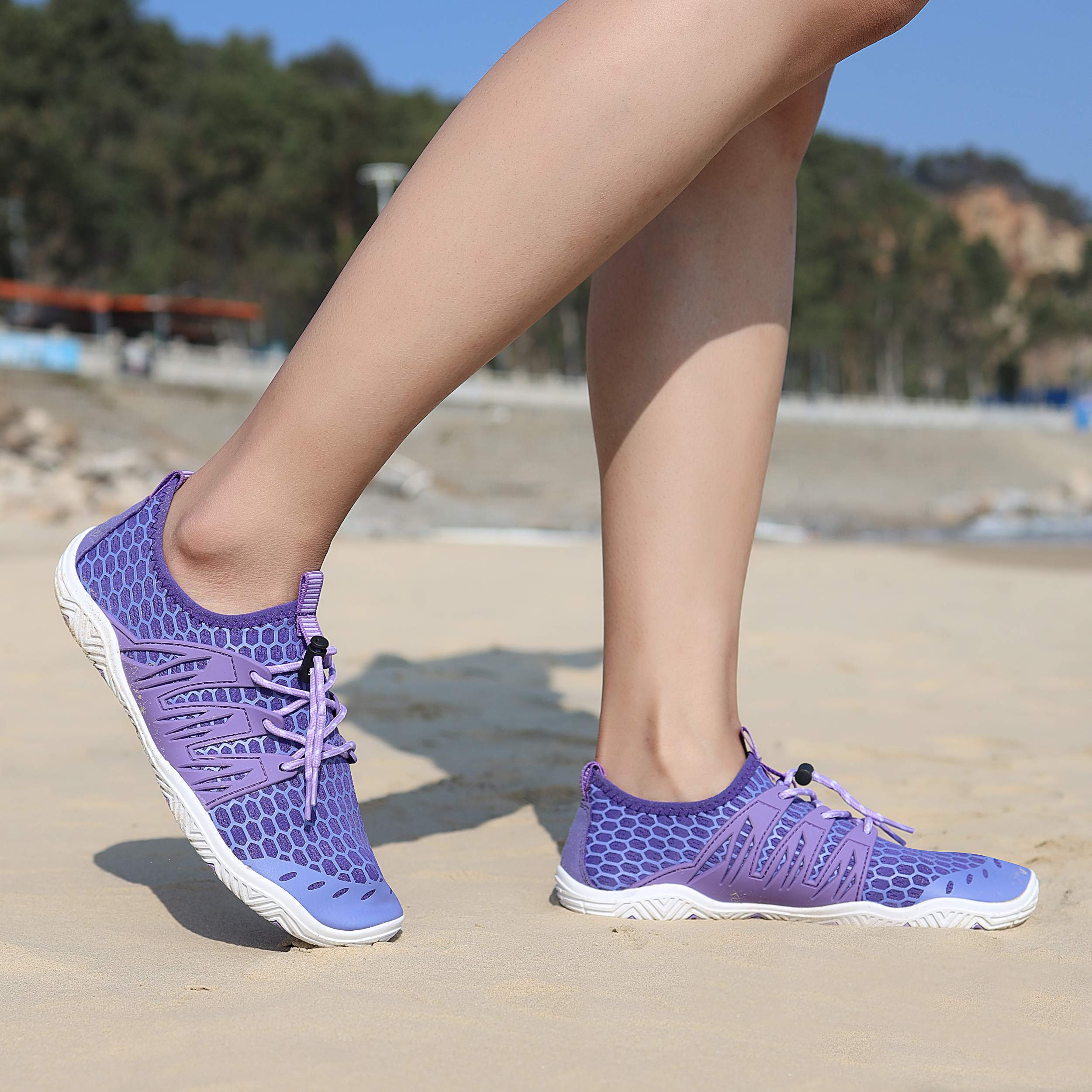 **Men's & Women's Quick-Dry Water Shoes - Barefoot Aqua Socks for Swimming, Surfing, Beach, Pool, Yoga & Outdoor Activities | Lightweight & Comfortable for Travel & Sports**