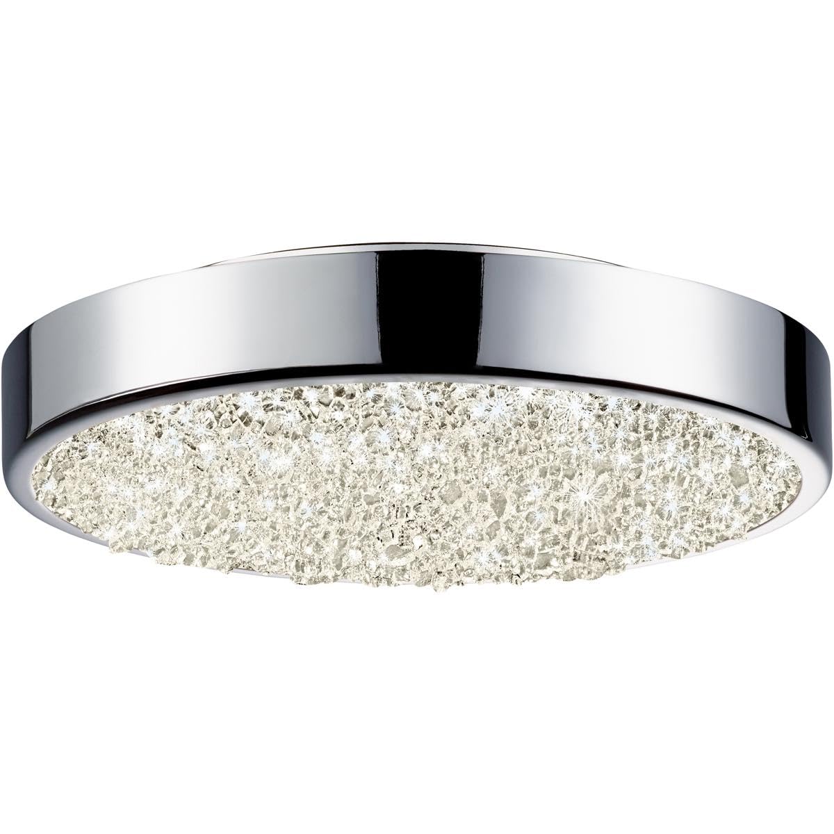 Sonneman Dazzle Contemporary 8-Inch LED Surface Mount Light Fixture in Polished Chrome - Modern Lighting for Living Room, Dining Room, Kitchen & Bedroom - Energy Efficient Home & Office Decoration
