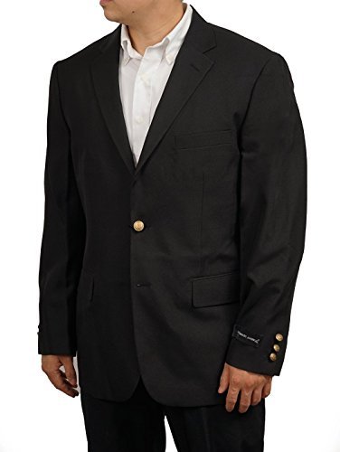 Men's Slim Fit 2-Button Black Blazer Sports Coat - Formal Business Suit Jacket for Office, Wedding & Special Occasions