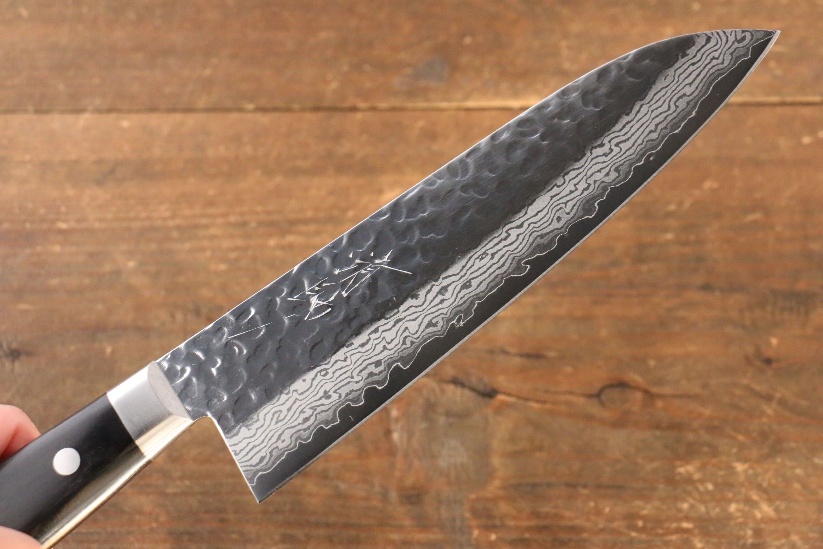 Premium Seisuke VG10 17-Layer Damascus Santoku Knife 180mm with Pakkawood Handle - Perfect for Slicing, Dicing & Precision Cooking in Professional & Home Kitchens