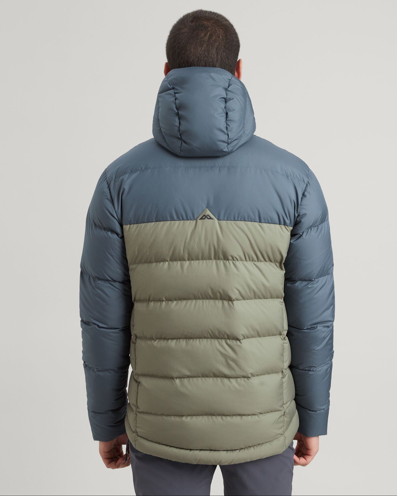 Men's Epiq Hooded Down Jacket - Lightweight Winter Coat for Outdoor Activities, Hiking & Travel - Night Black/Beech Brown
