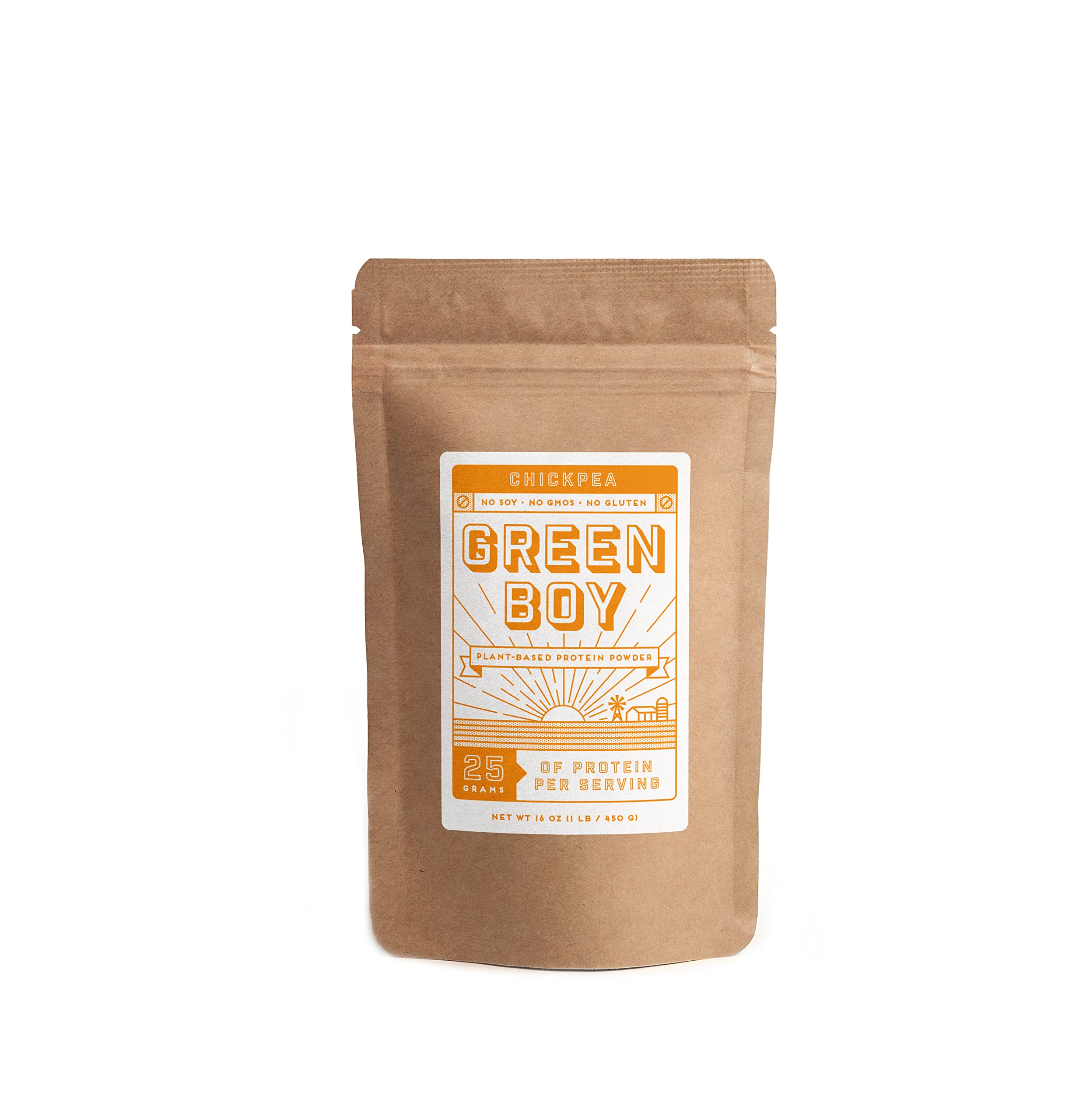 Organic Chickpea Protein Powder - Vegan, Gluten-Free & Soy-Free Plant-Based Protein for Smoothies, Baking & Cooking | Single-Ingredient, No Added Sugar | 16oz for Fitness & Healthy Lifestyle