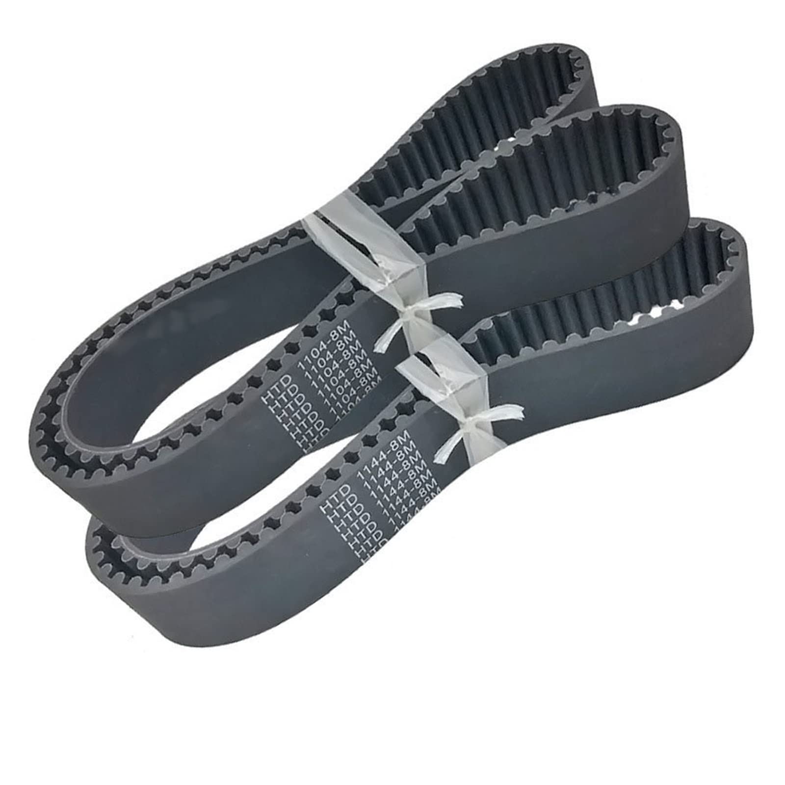 High-Quality 5pcs Rubber HTD8M Synchronous Belts - 1104, 1112, 1120, 1128, 1136, 1144, 1152, 1160 Arc Industrial Transmission Belts (15-50mm Width) - Perfect for CNC Machines, 3D Printers, and Industrial Automation (Color: HTD 1136-8M, Size: 50mm)