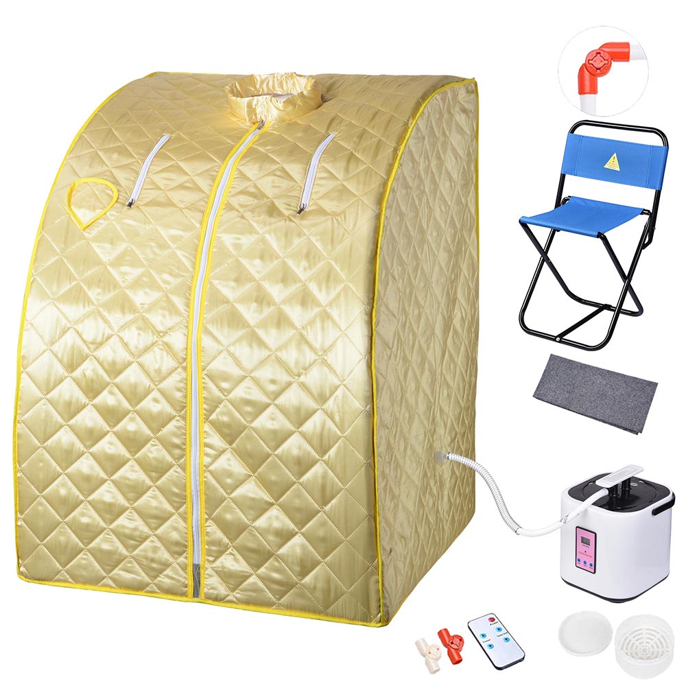 TheLAShop Portable Sauna Tent with Chair & Remote Control - 2L Steam Spa for Home Relaxation, Detox, and Weight Loss | Perfect for Personal Wellness & Stress Relief