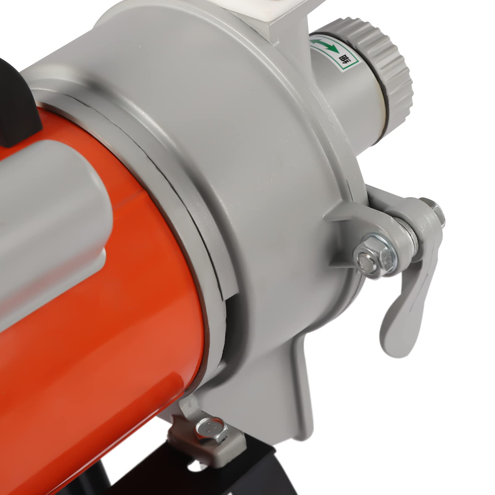 2200W Commercial Electric Grain Mill Grinder - Wet/Dry Grinding for Rice, Corn, Coffee - 110V Heavy Duty Feed Mill Machine with Funnel (Orange) - Perfect for Bakeries, Restaurants & Home Kitchens