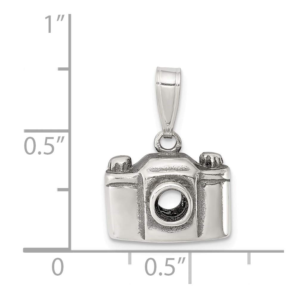 Vintage Antique Camera Charm Pendant - Sterling Silver Jewelry for Necklace & Bracelet - Perfect Gift for Photographers & Travel Lovers