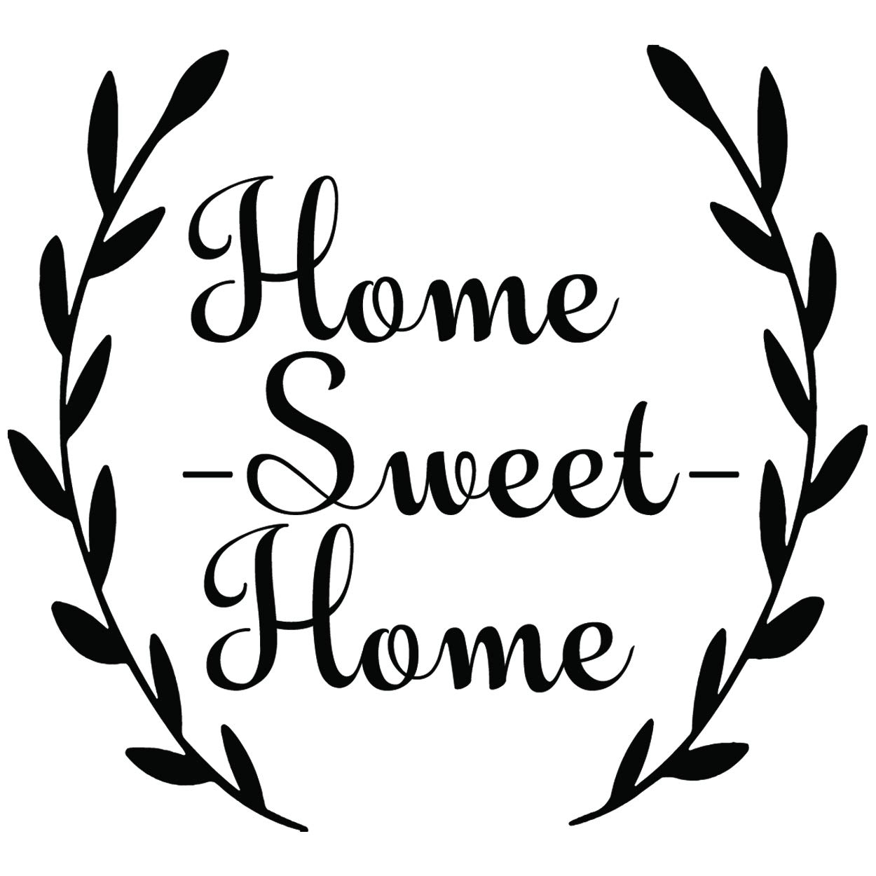 VWAQ Home Sweet Home Family Quotes Wall Decal - 22