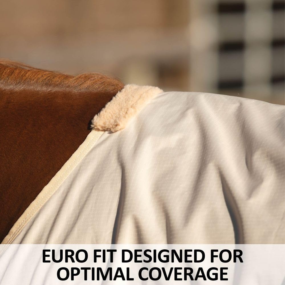Schneiders Airmesh II Euro Surcingle Horse Turnout Sheet - Breathable Lightweight Horse Blanket for Mild Weather | Perfect for Training, Riding & Stable Use
