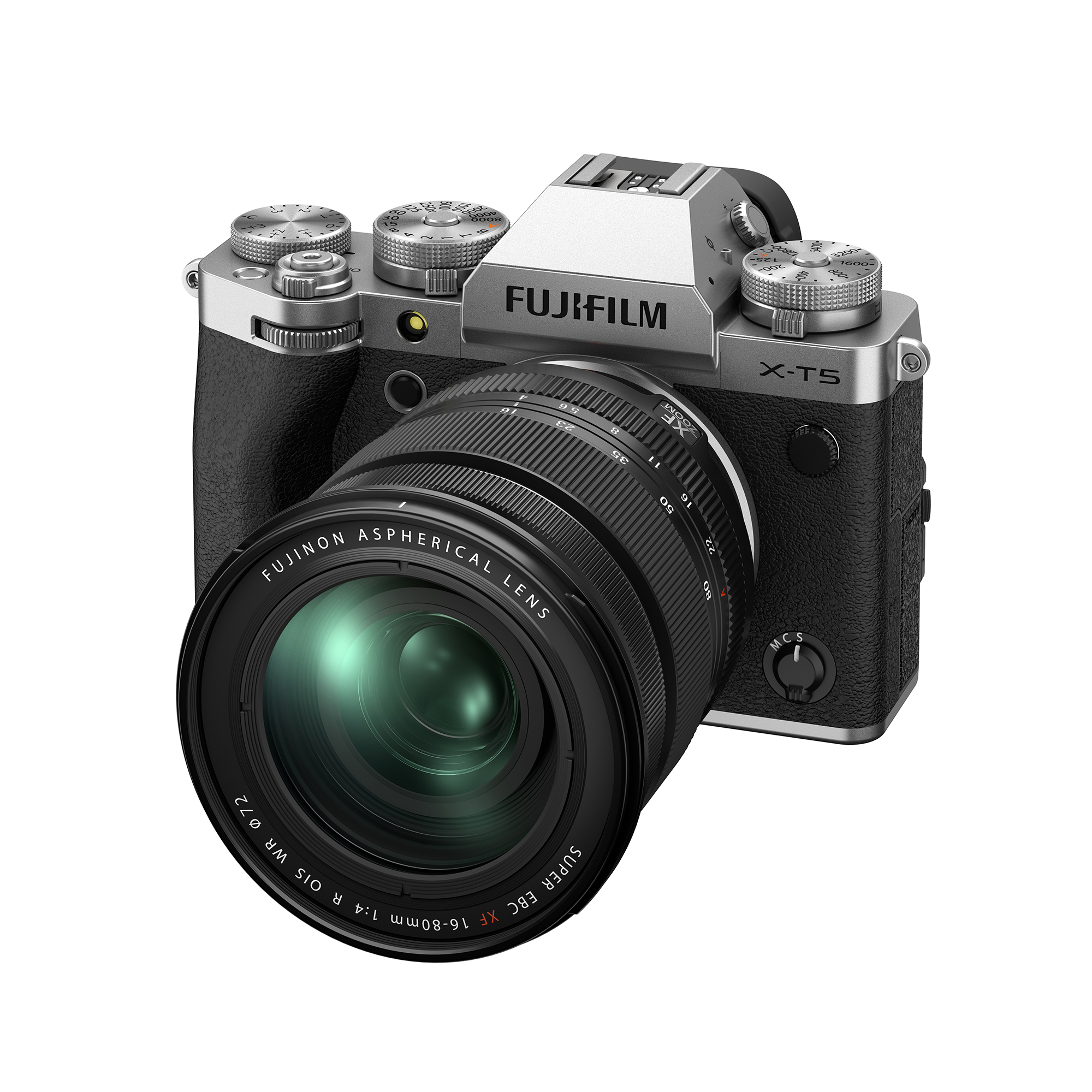 Fujifilm X-T5 Mirrorless Digital Camera with XF 16-80mm f/4 R OIS WR Lens (Silver) - Professional Photography, Travel & Vlogging Kit for Content Creators
