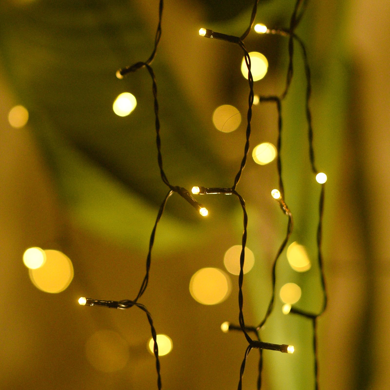 2 Pack 100 LED Solar String Lights Outdoor Waterproof - 100ft Solar Fairy Lights with 8 Lighting Modes for Garden, Courtyard, Trees - Warm White | Perfect for Patio Decor, Backyard Parties & Wedding Lighting