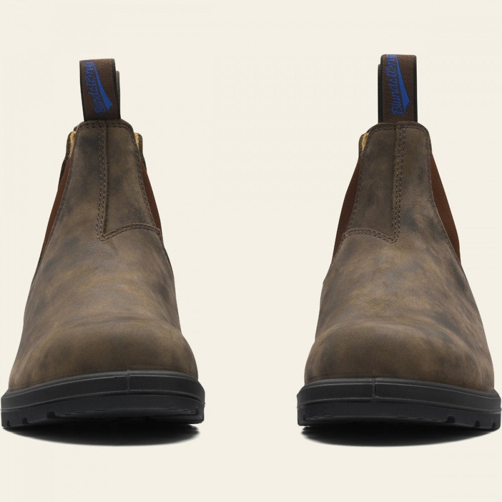 Blundstone Thermal 584 Chelsea Boots for Men & Women - Rustic Brown Leather Winter Boots with Insulation - Perfect for Hiking, Work & Outdoor Activities