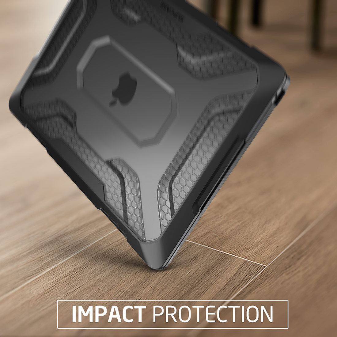 MacBook Pro 13 inch (2020 & 2022 Model) Shockproof Rugged Protective Case - Heavy Duty Black Cover for Ultimate Drop Protection | Perfect for Travel, Outdoor & Daily Use