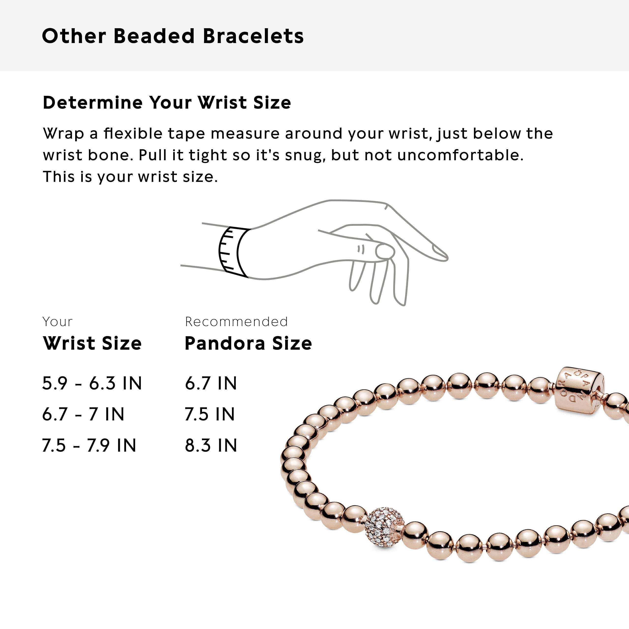 PANDORA Beads & Pave Clear CZ Charms for Bracelets - Elegant Sparkling Jewelry for Women's Pandora Bracelets | Perfect for Gifts, Anniversaries, and Everyday Wear