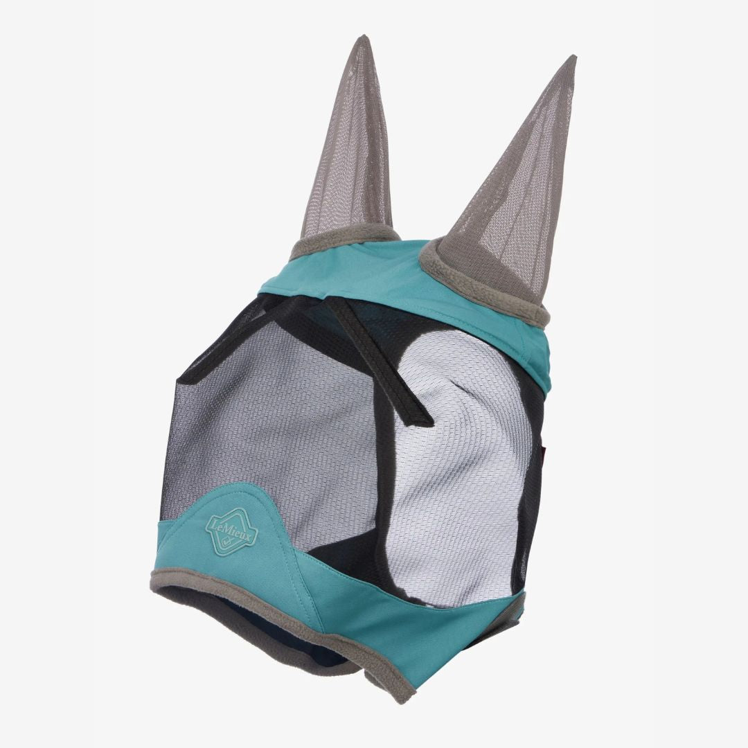 LeMieux Visor Tek Half Fly Mask for Horses - UV Protection & Comfortable Fit - Ideal for Riding, Training, and Outdoor Activities