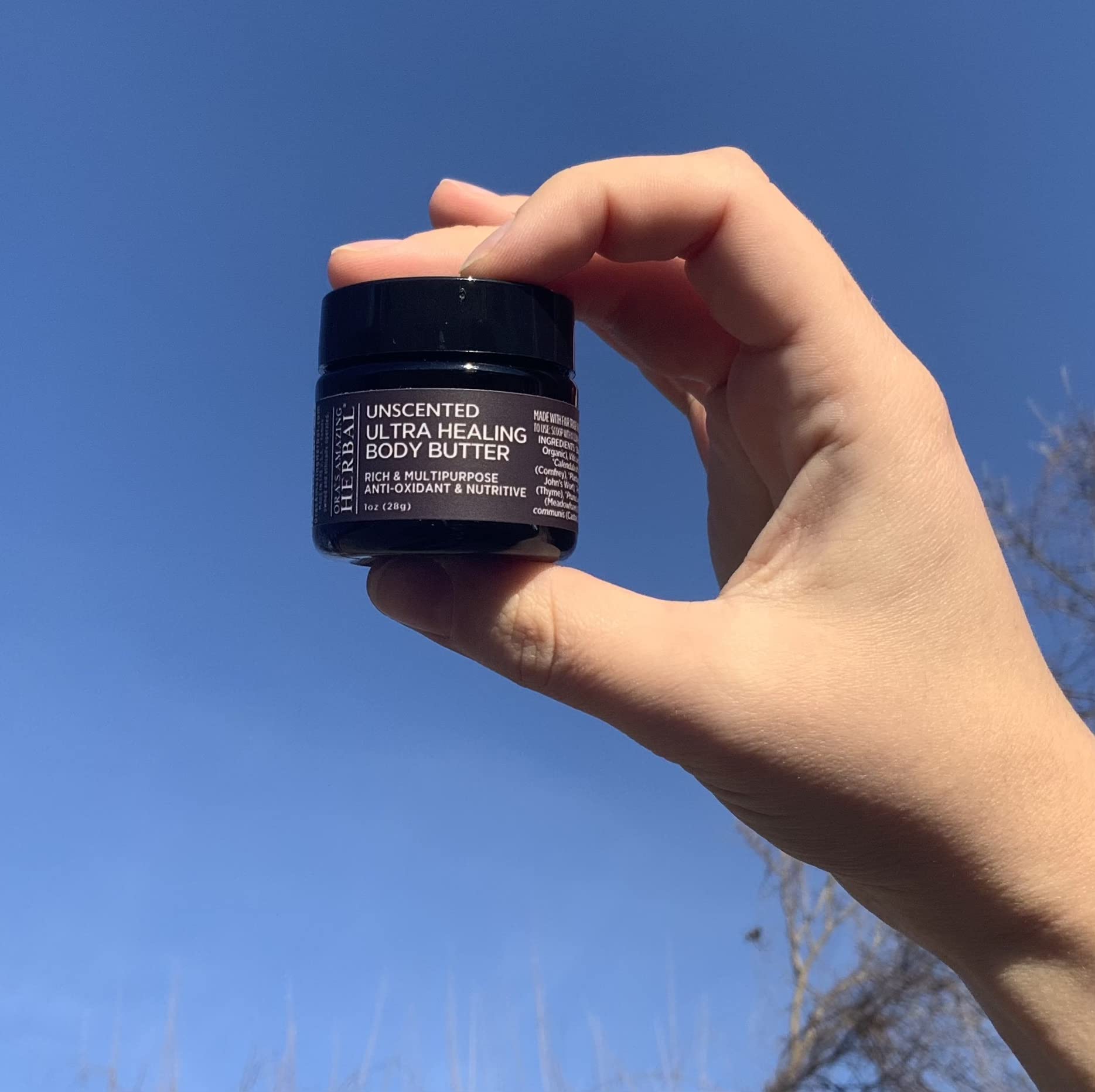 Ora's Amazing Herbal Unscented Moisturizer Travel Set for Sensitive Skin - Fragrance-Free Body Butter, Skin Salve & Body Oil Kit - Travel Size Skincare for Eczema & Dry Skin - Perfect for On-The-Go Hydration & Soothing Relief
