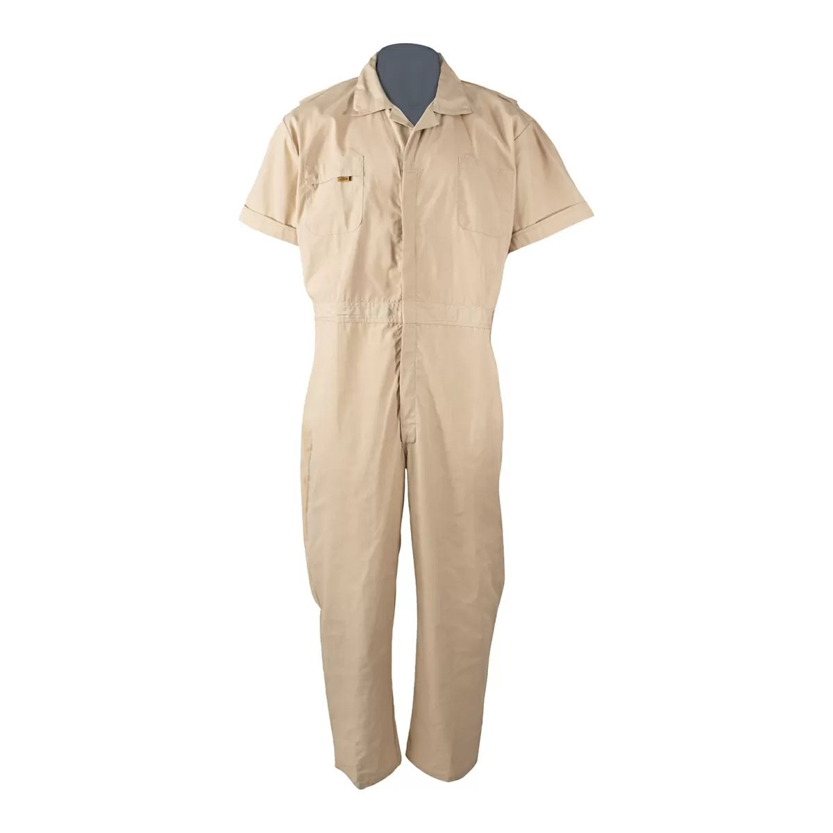 FIVE ROCK® Men's Short Sleeve Unlined Poplin Coverall - Relaxed Fit Workwear for Mechanics, Painters & DIY Projects