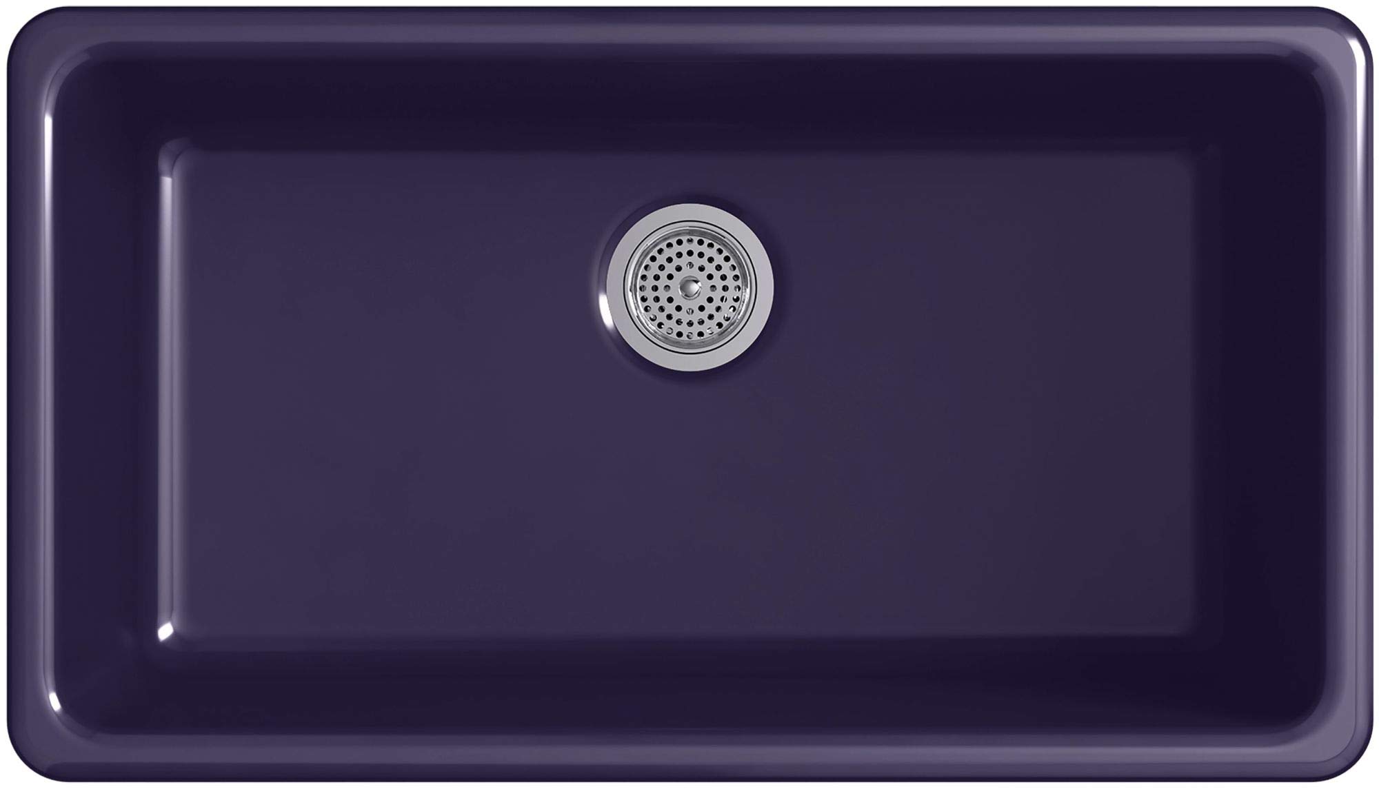 KOHLER 5707-0 White Iron/Tones Kitchen Sink - Durable Stainless Steel Drop-In Sink for Modern Kitchens, Easy Cleaning & Food Prep