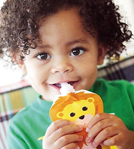 Squooshi 5oz Baby Food Pouch Filler & 12 Pouches - Easy Snack Storage for On-the-Go