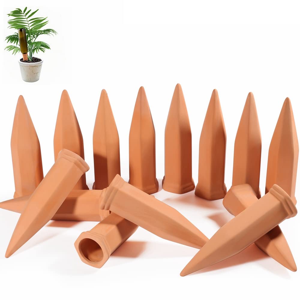 15-Pack Automatic Plant Watering Spikes - Self Watering System for Potted Plants Indoor & Outdoor - Vacation Plant Care Solution for Home, Office & Garden Use