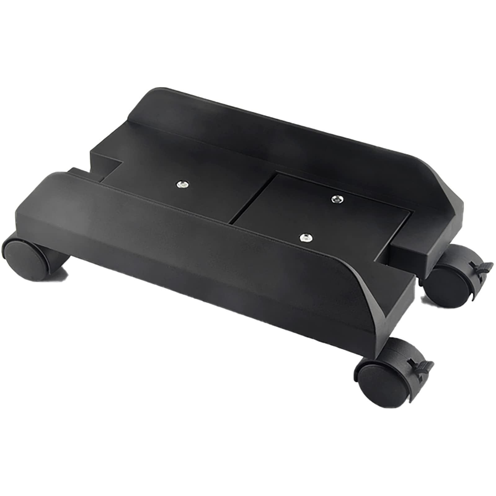 Huskydg Under Desk CPU Holder Stand with Locking Caster Wheels - Adjustable PC Tower Cart for Office & Gaming Setup - Secure Computer Mainframe Bracket for Home & Workspace Organization